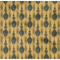 thumbnail image 4 of oneOone Tissu Popeline Sergé Coton Bio Rayé Ikat Imprimé 1 Yard 42 Pouces de Large, 4 of 4