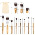 thumbnail image 3 of FcBaudy Makeup Brushes, Makeup Kit 11PC Portable makeup brush set, brush, eye shadow brush set makeup brushes, 3 of 9