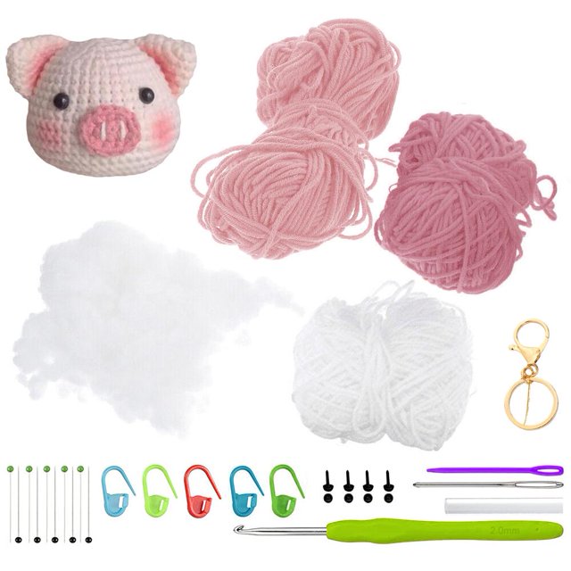 Animals Crochet Craft Art Tool Crochet Kit Beginners Desk Topper Home Prof M7 B0O8