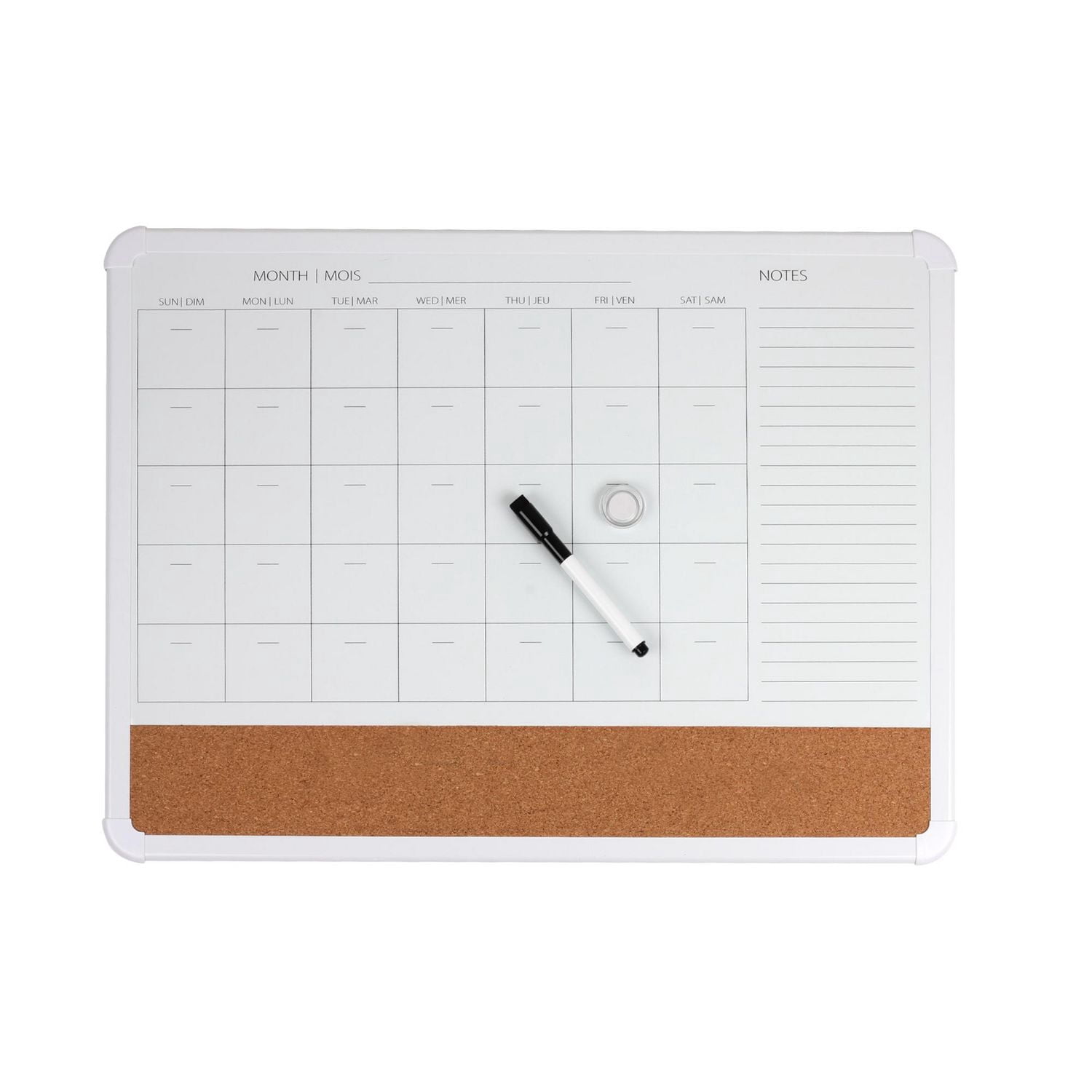 Pg 17X23 Calendar Combo Board With White Frame