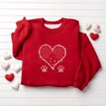 thumbnail image 2 of MKOSPLRT Chandail à Col Rond Enfant Cœur Manches Longues Joyeuse Saint-Valentin Chandails Manches Longues Amour Graphique Chandail à Enfiler Hauts 1-13a, 2 of 6