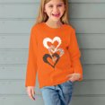 thumbnail image 5 of RXIRUCGD Chemises à Manches Longues pour Filles, Col Rond Mignon, Blouses Décontractées Élégantes (Orange, Taille : 7 Ans), 5 of 5