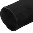 thumbnail image 3 of Coussin traversin en velours noir Hometrends, 3 of 4