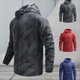 thumbnail image 3 of relayinert Wide Application Sports Jacket All Outdoor Activities Windproof Motorcycle Coat Jacket With Hood Red XL, 3 of 6