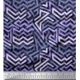 thumbnail image 1 of Soimoi Polyester Crepe Fabric Zig Zag Abstract Print Fabric by Yard 42 Inch Wide, 1 of 3