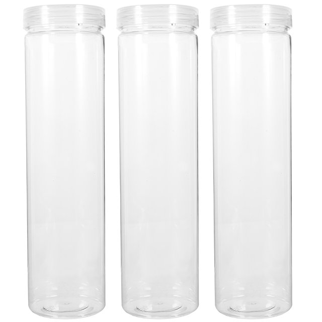 3 Pcs Bocaux de Rangement de Cuisine pour Céréales et Noix Contenants à Sucre Réutilisables avec Couvercles