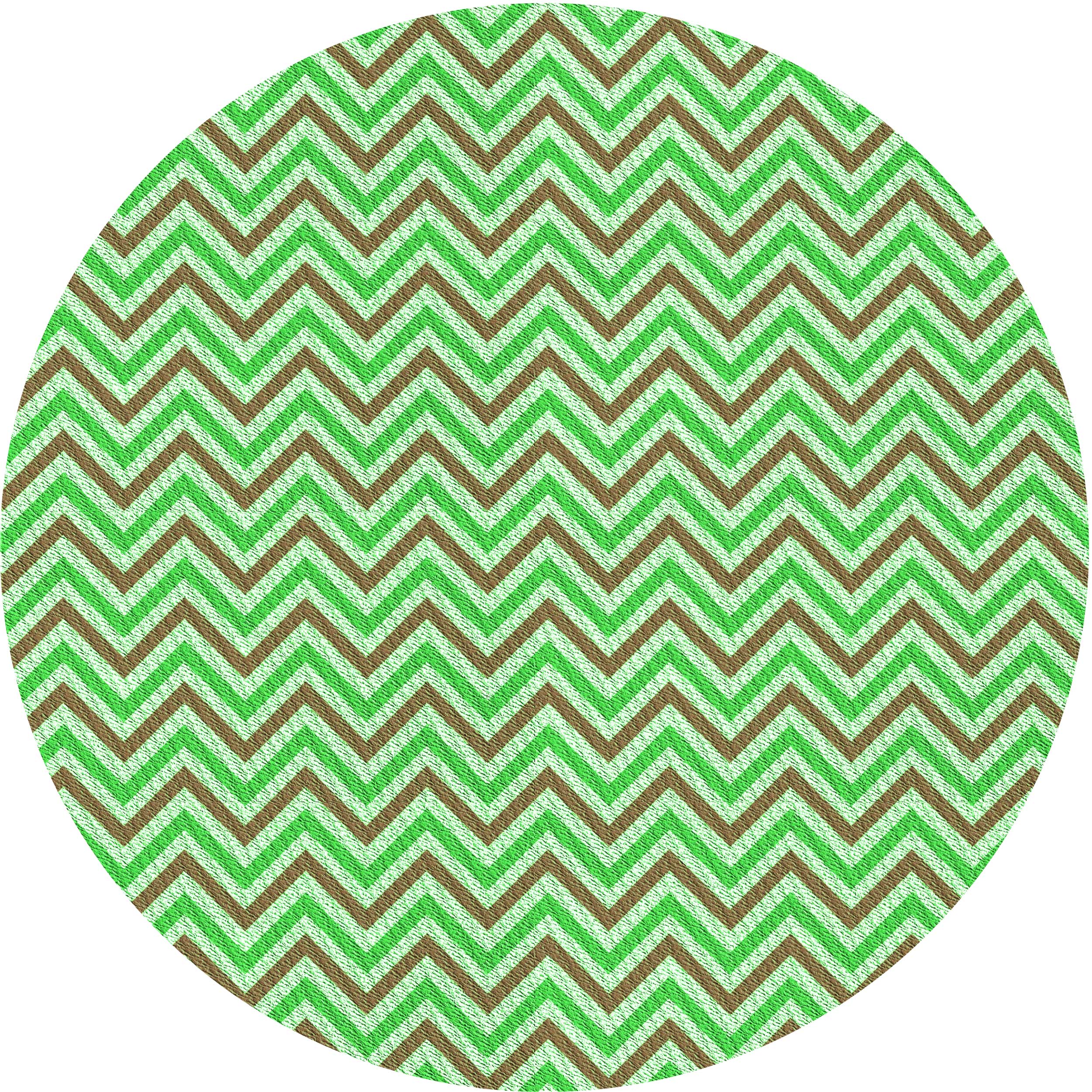 Ahgly Company Machine Washable Indoor Round Transitional Green Onion Green Area Rugs, 4' Round