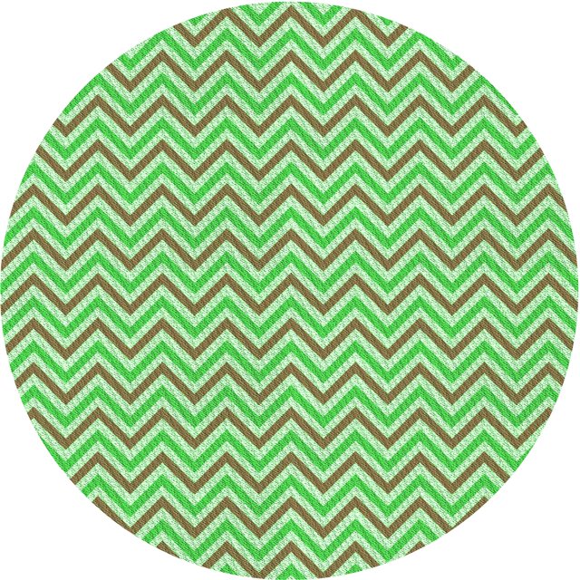 Ahgly Company Tapis de Zone Rond d'Intérieur Lavable à la Machine, Style Transitionnel, Vert Oignon Vert, 3 Pieds Rond