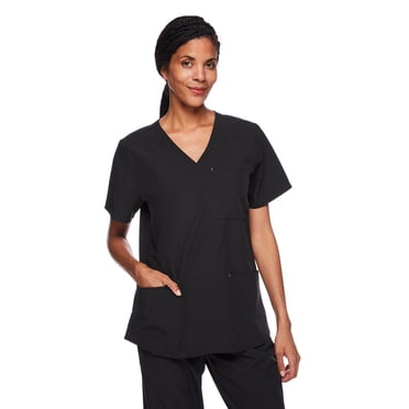 Haut d’uniforme médical à encolure en V George pour femmes - Exclusivement en ligne