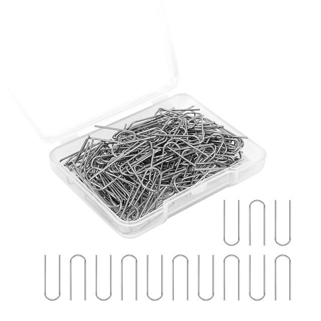 S SERENABLE High Temperature Nichrome Wire Jump Rings, U Hanger Hooks for Hobbyists Jewelry 150 Pieces