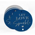 thumbnail image 2 of Inkdotpot Silver Foil Paper Hang Tags Let Love Sparkle Wedding Favor Tags 100 Pieces, 2 of 6