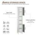 thumbnail image 4 of HOMCOM Tall Bathroom Storage Cabinet Free Standing Tower w/ Doors Shelves, 4 of 10
