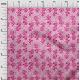 thumbnail image 2 of oneOone Cotton Poplin Fabric Leaves & Floral Block Printed Craft Fabric BTY 56 Inch Wide, 2 of 4