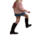 thumbnail image 2 of Chandail en Tricot à Imprimé Floral pour Femmes, Coupe Ample, Manches Longues, Pulls, Chandails, 2 of 4