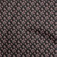 thumbnail image 1 of oneOone Rayon Black Fabric Floral Craft Projects Decor Fabric Printed By The Yard 56 Inch Wide, 1 of 4