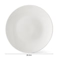 thumbnail image 5 of Mainstays Glazed White Round Stoneware Dinner Plate, 10.3, 5 of 5