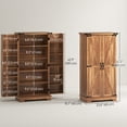 thumbnail image 3 of HOMCOM Armoire de Garde-Manger de Cuisine avec Tablettes Ajustables Armoire de Rangement Brun, 3 of 10