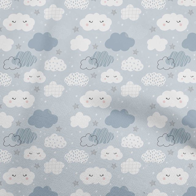 oneOone Polyester Spandex Light Gray Fabric Kawai Sewing Craft Projects Fabric Prints By Yard 56 Inch Wide-XS