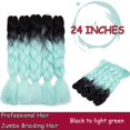 thumbnail image 2 of Ombre Jumbo Braiding Hair Extensions High Temperature Synthetic Twist Hair Multiple Colored Hair, 2 of 5