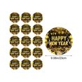 thumbnail image 2 of Wdhugt Black And Gold 2026 Happy Newyear Theme Party Tableware Disposable Paper Plates 9 Inches 16 Pieces Paper B, 2 of 6