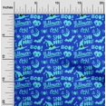 thumbnail image 2 of oneOone Rayon Blue Fabric Halloween Sewing Material Print Fabric By The Yard 56 Inch Wide, 2 of 4