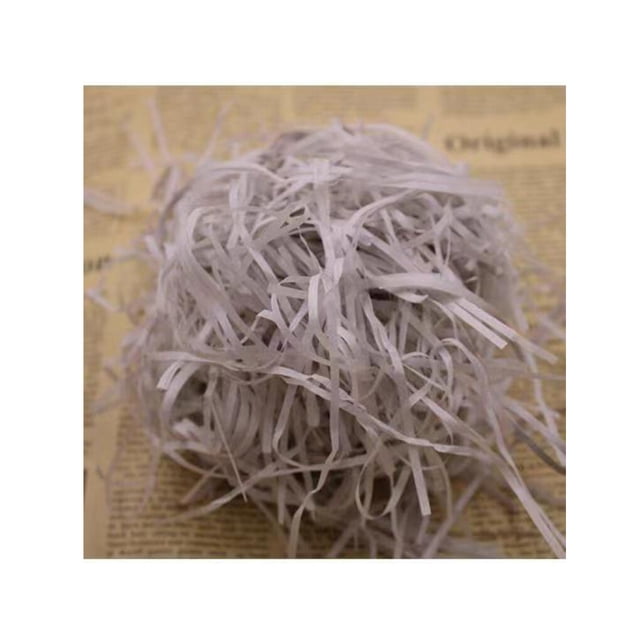 Maoww Crinkle Paper Raffia Shreds Colorful Boxes Filling Material DIY Packaging Confetti Wedding Party Greeting Tissue Accessories Gray