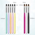 thumbnail image 2 of Nail Diy Tool Brush Multicolor Gradient Round Head Dyeing Pen Gel Nail Brush Gel Brush Nail Art Tips Brush Nail Painting Brush Pen Set For Home And Salon Use, 2 of 8