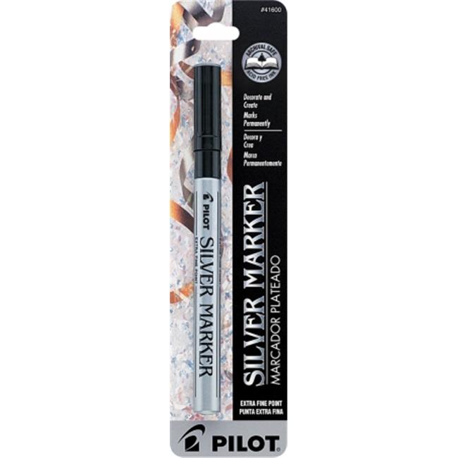 Pilot Pen Corporation 41600 Silver Metallic Extra Fine Point Marker Pen - Pack of 6