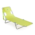 thumbnail image 1 of Ostrich la Chaise de Plage Originale, Chaise Longue d'Extérieur Pliante et Inclinable, Vert Lime, 1 of 5