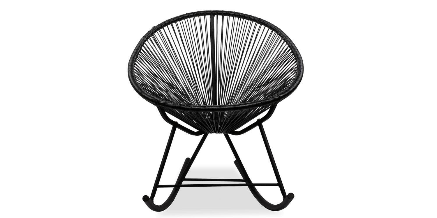 Chaise longue à bascule Costa, chaise longue en fil métallique, chaise longue en plastique, chaise longue de plage, chaise longue intérieure-extérieure, chaise longue de patio, chaise longue ovale