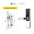 thumbnail image 2 of Serrure de Porte, Serrure de Porte Intelligente à Empreinte Digitale avec Application TTlock, Serrure Électronique Sans Clé avec Code Pavé et Application Numérique Intelligente, Facile à Installer, 2 of 5