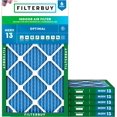 thumbnail image 1 of Filterbuy 16x28x1 Air Filter MERV 13 Health Defense, HVAC AC Furnace Air Filters Replacement (6-Pack), 1 of 9