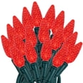thumbnail image 1 of Novelty Lights 24FT 70 LED C6 Red Christmas String Lights, Green Wire, 1 of 8