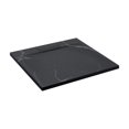 thumbnail image 2 of Emberveil Marble Black SMC Shower Base 36" x 36" – Low Profile Anti-Slip Stone Texture with Side Drain, 2 of 6