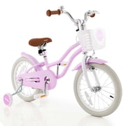 Costway 16" Kids Bike Toddler Adjustable Bicycle with Training Wheel for 4-7 Years Old Girl