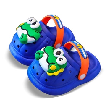 Ediodpoh Kids Summer Sandals Boys Outdoor Beach Shoes Unisex Clogs on Water Shoes for Toddler Children Comfortable Lightweight Kids Sandals Boys Blue 8.5