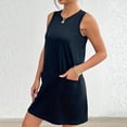 thumbnail image 4 of FAIWAD Robes d'Été pour Femmes 2024 Décontractées Sans Manches Robe Débardeur d'Été avec Poches Robe Mini Bohème de Plage, 4 of 7