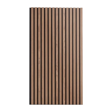 KFFKFF Wood Slat Acoustic Panels, 23.6 x 47.2 inch, MDF Accent Wooden Wall Panels for Modern Interior Wall, Faux Wood Wall Board Panels for Stylish Decor and Noise Reduction