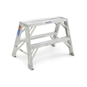 Werner TW372-30 300-Pound Classe de service Échelle jumelée en aluminium et support de travail portable, 2-Foot
