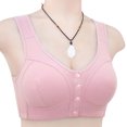 thumbnail image 4 of Plus Size Bras With Back Fat Coverage Woman's Embroidered Glossy Comfortable Breathable Bra Underwear No Rims Maternity Nursing & Maternity Bras on Clearance, 4 of 5