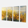 thumbnail image 2 of Wild Yellow Flowers Meadow - Floral Canvas Art Print, 2 of 3