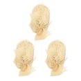 thumbnail image 2 of Bouquet Ribbon, Fringe Chiffon Silk Ribbon Hand Dyed Hand Crafted Soft Touch Easy To Cut  For Wedding For Gift Wrapping Beige, 2 of 8