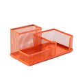 thumbnail image 1 of letairis Stylo en Métal Porte-Crayon Portable Couleur Unie Remplaçant Antidérapant Bord Rond Anti-Rouille Réutilisable Organisateur de Bureau Lavable Orange, 1 of 6