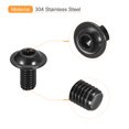 thumbnail image 4 of Unique Bargains Flanged Button Head Socket Cap Screws, 50 Pack M6x12mm 304 Stainless Steel Bolts, 4 of 5