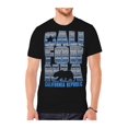thumbnail image 1 of T-Shirt à Motif Tribal Bleu République de Californie pour Homme - Noir - Petit, 1 of 1