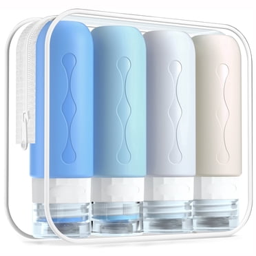 Mrsdry Travel Bottles for Toiletries, Tsa Approved, Travel Size Containers, BPA Free Leak Proof Tubs Refillable Liquid Accessories for Cometic Shampoo and Lotion Soap
