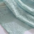 thumbnail image 3 of GROWTH TANK 1 Panel Voile Curtain Valance Plain Tier For Small Window - White, as described Blue, 3 of 9