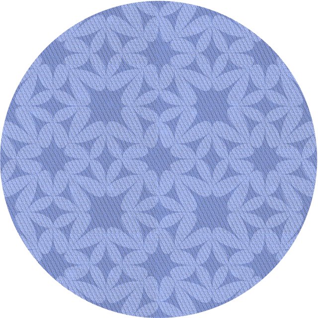 Ahgly Tapis Rond Lavable en Machine Intérieur Jour de Transition Bleu Ciel, 6 Pieds Rond
