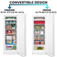 thumbnail image 3 of Kenmore 7 Cu. Ft. Convertible Upright Freezer/Refrigerator, Garage-Ready, Low-Frost (196L), White, 3 of 8