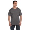 thumbnail image 1 of The Hanes 61 oz Beefy-T avec Poche Gris Fumée 2TG, 1 of 1